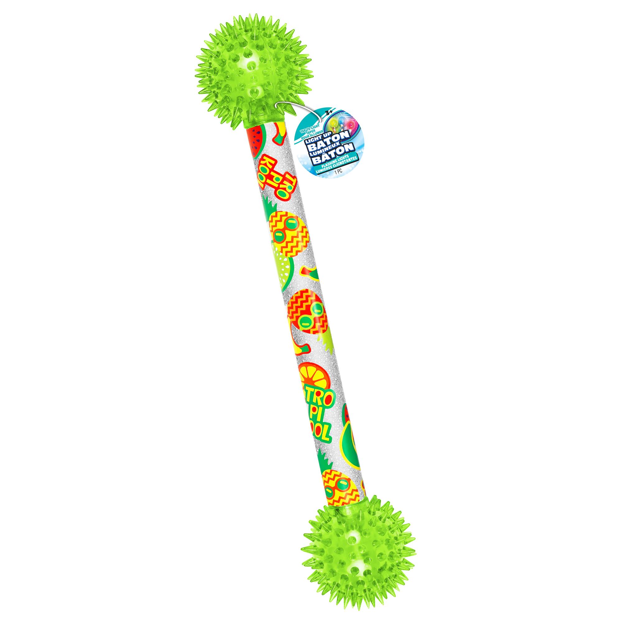 Assorted Ja-Ru® 16" Tropical Flashing Light Up Baton, 1pc.